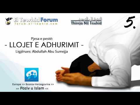 Mesimet rreth Teuhidit 5 (Pjesa e pestë: Llojet e adhurimeve)