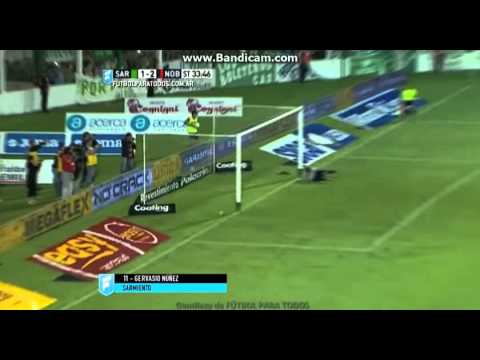 todos los goles de sarmiento de junin en primera , parte 1