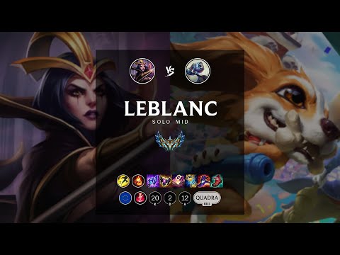 LeBlanc Mid vs Fizz - EUW Challenger Patch 12.7