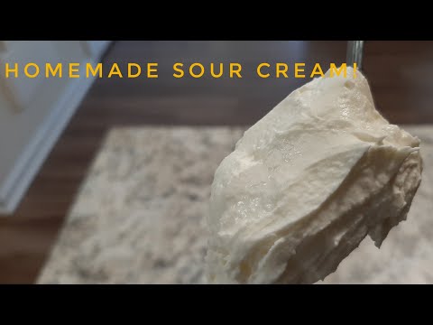 2 INGREDIENT SOUR CREAM RECIPE MADE EASILY!!