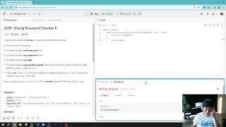 YouTube video 'LeetCode 2299. Strong Password Checker II'