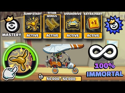 "IMMORTAL VEHICLE" 👀 NEW GLIDER MASTERY 🤯 FASTEST WAY TO UNLOCK 🔑 - Hill Climb Racing 2