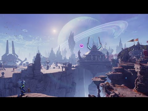 Ratchet & Clank: Rift Apart. Hoverboots on planet Savali! Desert combat, gameplay. PS5 60FPS