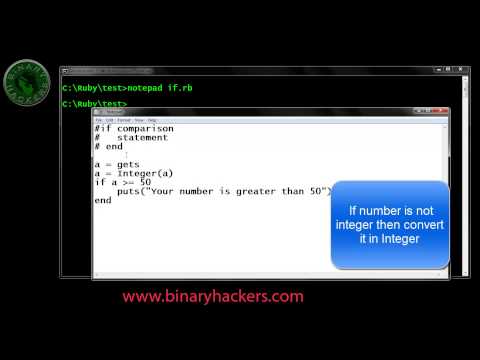 Ruby Programming Part 12 If Statement