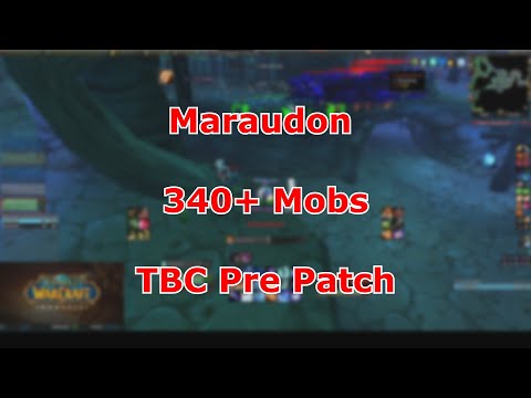 WoW TBC Classic - Mage Mara 340+ Mobs Pull -- POST AOE CAP