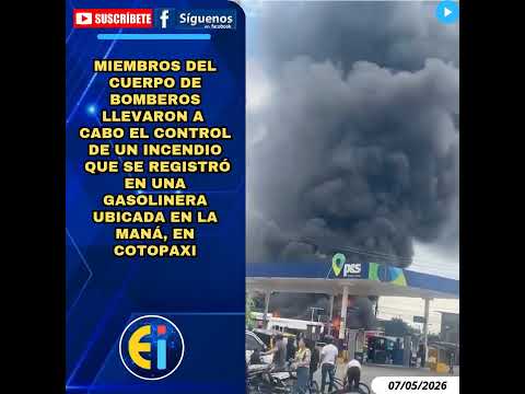 ⚠️ Bomberos llevaron a cabo el control de un incendio que se registró en una gasolinera.