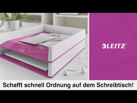 Artikelvideo 1 für AKTION: LEITZ Briefablage WOW Duo Colour perlweiß/blau mit Prämie nach Registrierung, Artikelnummer 313508