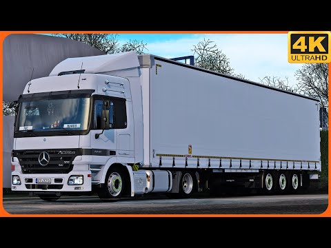 [TS-PC] ETS2 4K | PROMODS | ACTROS MP2 1846 | AURACH 🇩🇪 - ANTWERP 🇧🇪