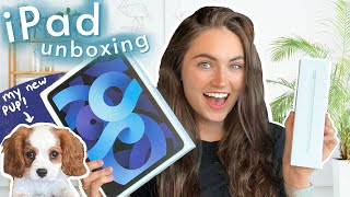 iPad Air 4 Unboxing and Accessories + How I use it as a Consultant & YouTuber (Ft. My New Puppy)