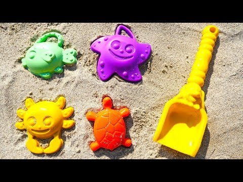 Vidéo éducative pour enfants de jeux de plage: les pâtés de sable