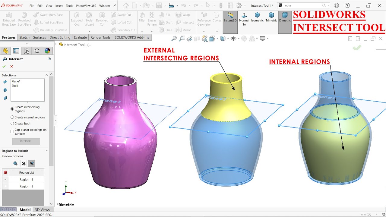 Solidworks Intersect Tool