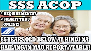 SSS ACOP 2020 | SUBMIT ACOP THRU ONLINE | ANNUAL CONFIRMATION OF PENSIONERS | SOCIAL SECURITY SYSTEM