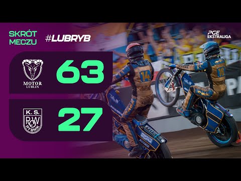 Speedway. Żużel. Mecz: Przebojowy Cierniak. Rekiny bez wyrazu (skrót #LUBRYB 63:27, 02.05.2025)