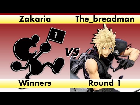 The_breadman (Cloud) vs. Zakaria (Mr. Game & Watch) - Moptop and Beardie's Present's: Smash Bash #1