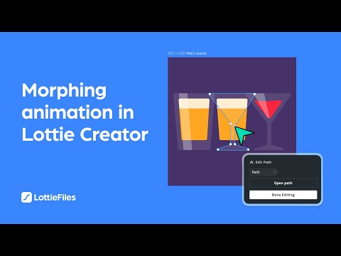 How to create a morphing shape animation with Lottie Creator