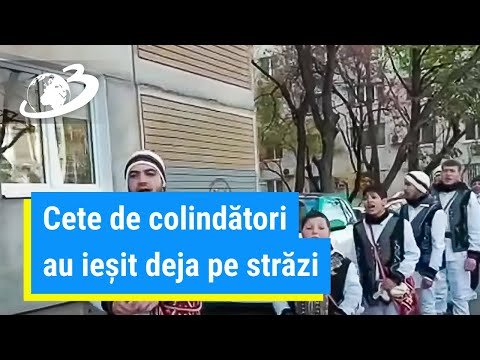 Crăciunul a venit mai devreme în Capitală. Cete de colindători au ieșit deja pe străzi