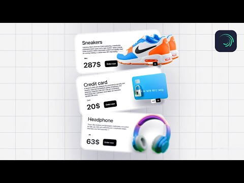 Interactive Product Card Animation (Alight motion) 