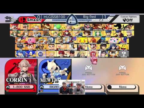 Sm4sh@Mines 46 - HLG|SSB100 (Corrin, Olimar) Vs. Big Red (Mewtwo) - Winners Semifinals
