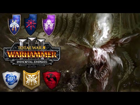 IMMORTAL EMPIRES New Dedicated Factions - Be'lakor, Sigvald, Vlad, Isabella - Total War Warhammer 3