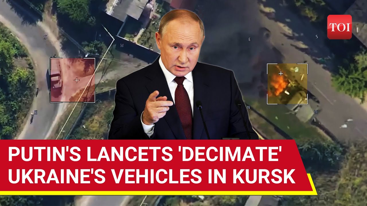 Putin Makes Ukraine Pay: 6,600+ Troops Killed In Kursk; Watch Russia's Lancet Smash Into Vehicle
