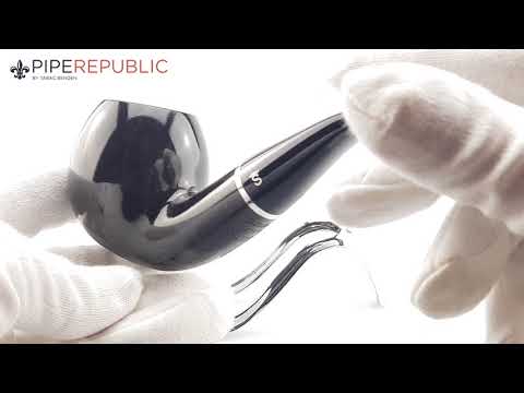 Stanwell Black Diamond Pfeifen Modell 185/9 Einzelstück 9mm FLT Smooth