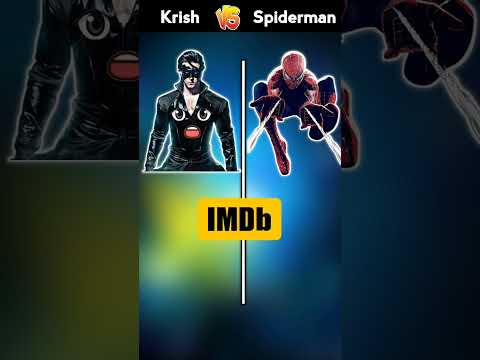 Krish 🆚 Spiderman❓|| #shorts #krishna #spiderman