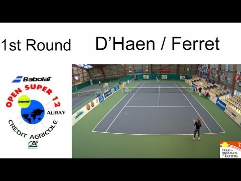 Victory of D'Haen (BEL) over Ferret (FRA) 6/3-6/1 - Open Super 12 Auray Tennis - Girls Single