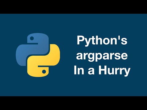 Python's argparse in a Hurry