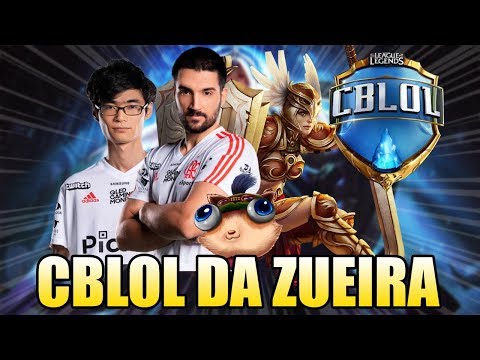 BRTT JOGANDO DE SUPORTE E SHRIMP TROLLANDO - CBLOL DA ZUEIRA