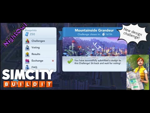 Simcity buildIt 2021 - S1 E21 Challenge design: Mountainside Grandeur