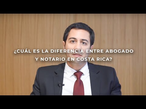 ¿Cuál es la diferencia entre abogado y notario en Costa Rica?