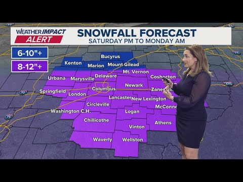 Columbus, Ohio winter storm forecast | New models update timing on weekend snowfall