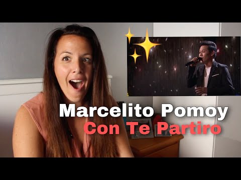 First time Reaction to Marcelito Pomoy ....... Con Te Partiro