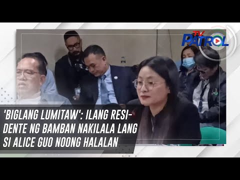 'Biglang lumitaw': Ilang residente ng Bamban nakilala lang si Alice Guo noong halalan TV Patrol