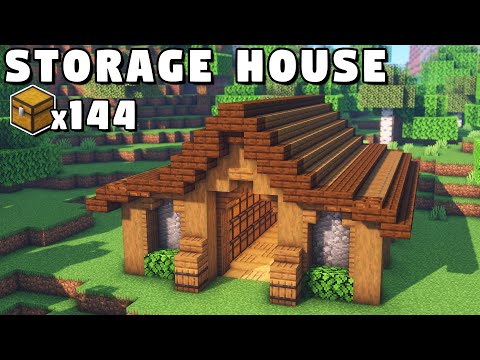 Minecraft Storage House Tutorial [How to Build]