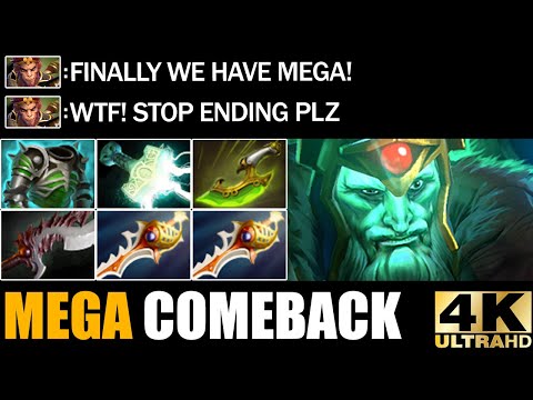 Insane Max Speed Electric Mjollnir + Swift Blink Wraith King Defend Mega Creeps WTF Comeback Dota 2