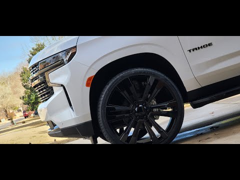 2021 Tahoe on 26s Denali Ultimate Wheels Rims RST