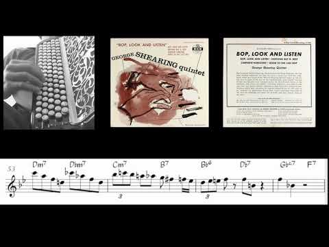George Shearing - Good to the Last Bop - Accordion Transcription