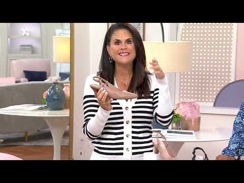 Clarks Collection Leather Sling- Back Pumps - Kepley Lane on QVC