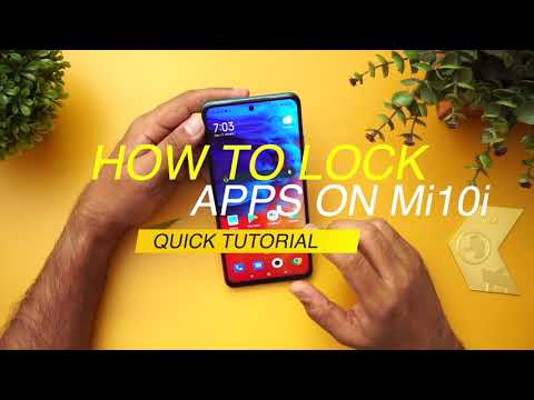 How to Lock Apps on Xiaomi Mi10i (Fingerprint and Face Unlock)
