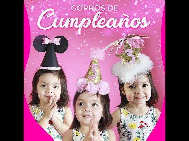 Vídeo relacionado con PARTY TIME KP6296 Celebrate - Gorros de cumpleaños (3 Unidades), Multicolor