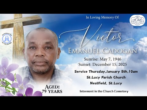 Live Stream of Funeral Service for Victor Emmanuel Cadogan