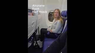 Must Have Airplane Foot Hammock #cruisesplustravel #travelproducts #travel #travelessentials