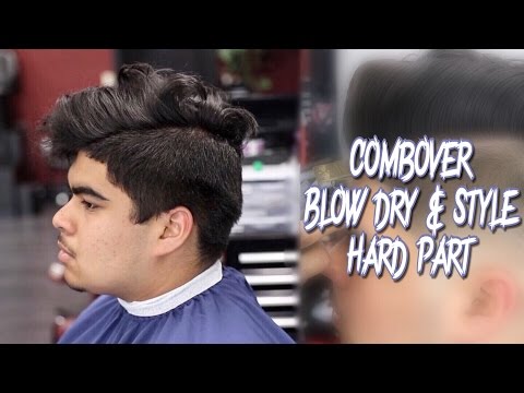 COMBOVER TUTORIAL: SIDE PART | BLOWDRY AND STYLE | MID BALD FADE