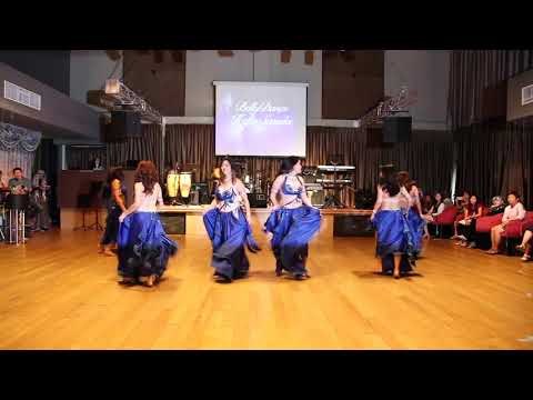 Miki Bellydance : Hafla Saeeda 2018 - Drum Solo group performance by her students