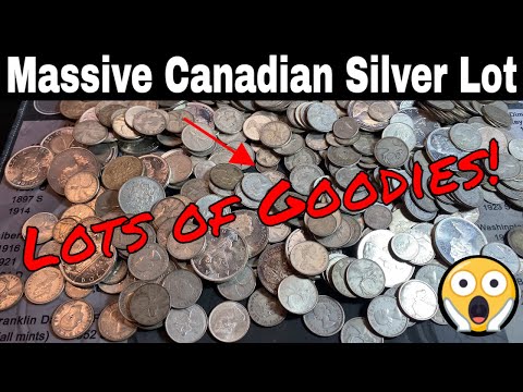 Junk Silver Coins - Searching a Massive Canadian Silver Collection
