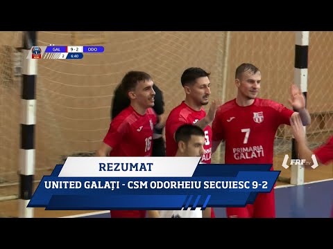 Liga 1 Futsal Casa Pariurilor, Etapa 12: United Galați - CSM Odorheiu Secuiesc 9-2 Rez 14.12.2025