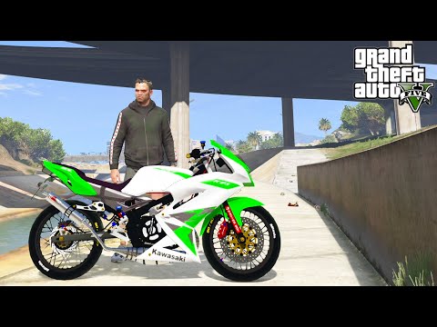 KAWASAKI NINJA RR FULL MODIF SUNMORI SUDAH KECE - GTA V MOD INDONESIA EPISODE SPESIAL