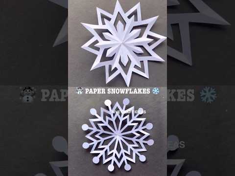 Paper Snowflakes / Easy Paper Snowflakes - How to make Snowflakes out of paper