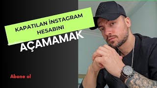 İnstagram Hesabım askıya alındı (!) PROBLEMİ. 